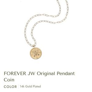 Jane Win FOREVER JW Original Pendant Coin